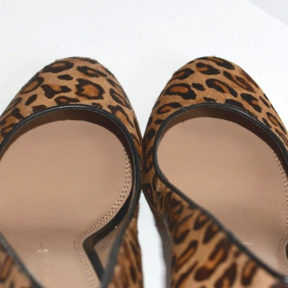 NWOT / NWOB Size 6.5 Banana Republic "Ivonne" Leopard Print-Dyed Calf Hair Pumps - Picture 11 of 15